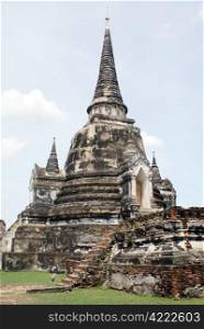 Pagoda in Phra Si Sanphet in Ayuthaya, central Thailand