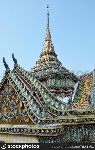 Pagoda in the Grand Palace in Bangkok, Thailand