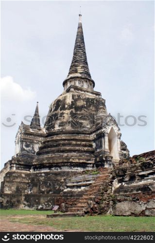 Pagoda in wat Phra Si Sanphet in Ayuthaya, central Thailand