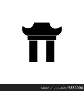 pagoda temple icon logo vector design template