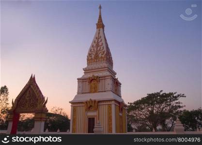 Pagoda Twilight Time, Kalasin Thailand