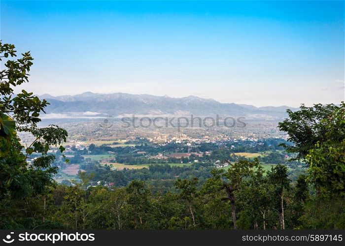 Pai aerial view, Mae Hong Son Province, nothern Thailand