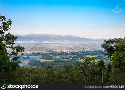 Pai aerial view, Mae Hong Son Province, nothern Thailand