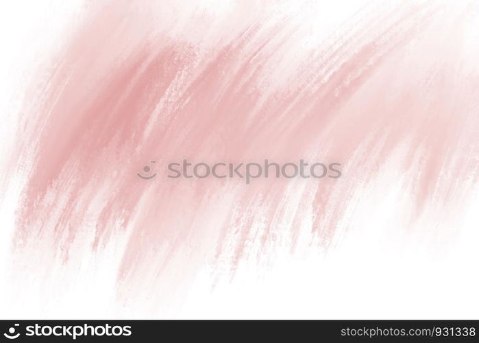 Paint brush stroke on white background with copy space