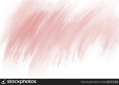 Paint brush stroke on white background with copy space