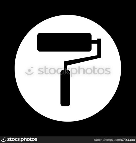 paint roller icon illustration design