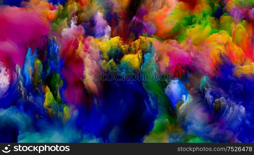 Paint Smoke. Color Dream series. Background design of gradients and