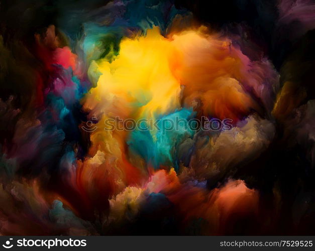 Paint Smoke. Color Dream series. Background design of gradients and