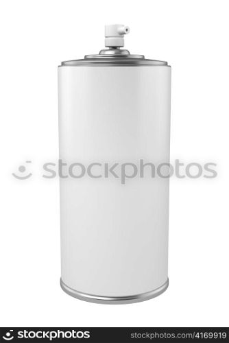 paint spray can isolated on white background