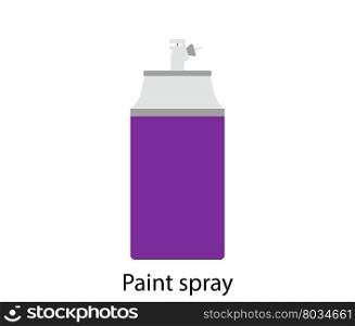 Paint spray icon. Flat color design.
