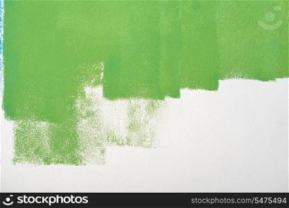 paint wall color background blue green real texture isolated on white with copy space