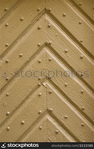 Painted angled wood panels