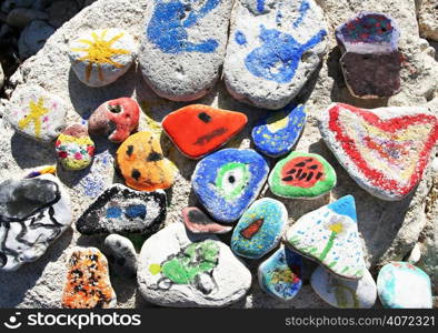 Painted pebbles