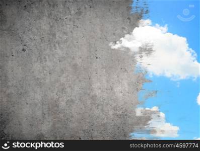 Painted wall. Abstract background image with colorful painting at wall