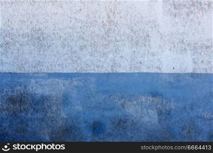 Painted wall in white and blue to use as background