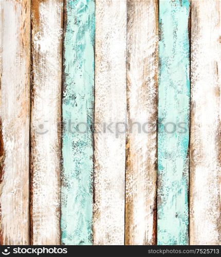 Painted wooden background. Rustic wood texture