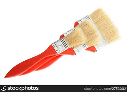 Painting brush. The tool for painting. It is isolated on a white background