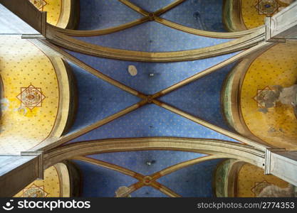 Painting Ceiling in Catholic Church in the French city of Ales