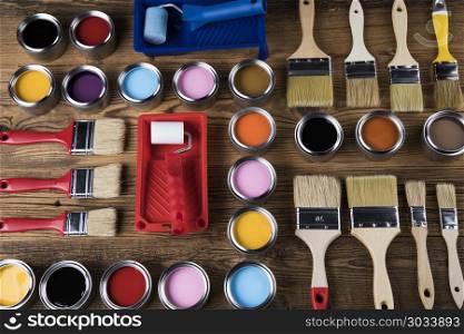 Painting tools and accessories. Painting tools and accessories for home renovation