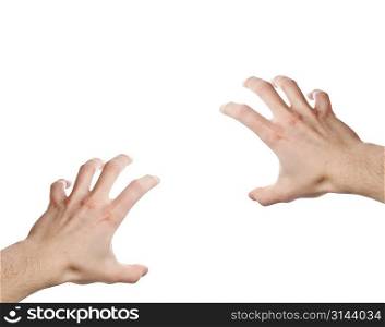 Pair of isolated hands,