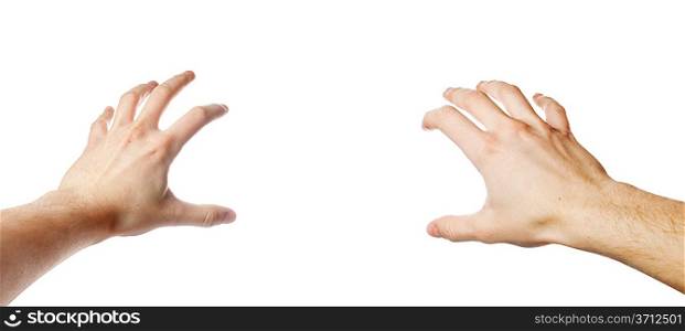 Pair of isolated hands