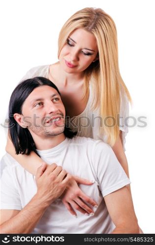 Pair of man and woman in love