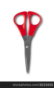 Pair of scissors mockup isolated on white background. Pair of scissors isolated on white background. Pair of scissors isolated on white background