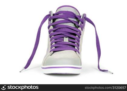 Pair of sneakers isolated on white background