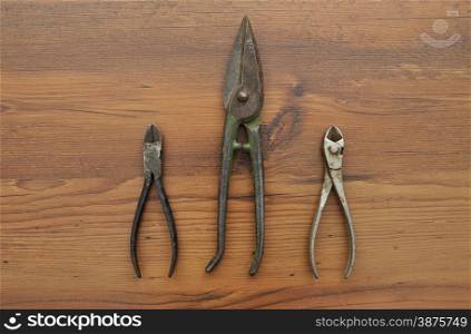 Pair of snips and diagonal pliers