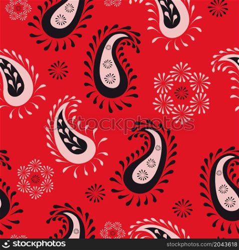 Paisley pattern. Doodle background. Henna paisley mehndi doodles design tribal design element. Floral pattern paisley style Paisley print. Doodle background