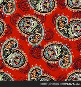 Paisley seamless pattern, indian wallpaper. Paisley seamless pattern, indian wallpaper. Colorful backdrop