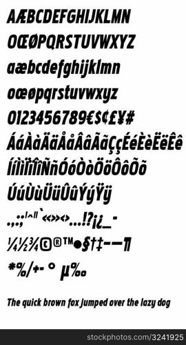 pakenham cnd blk italic