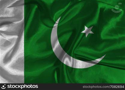 Pakistan flag ,3D Pakistan national flag 3D illustration symbol