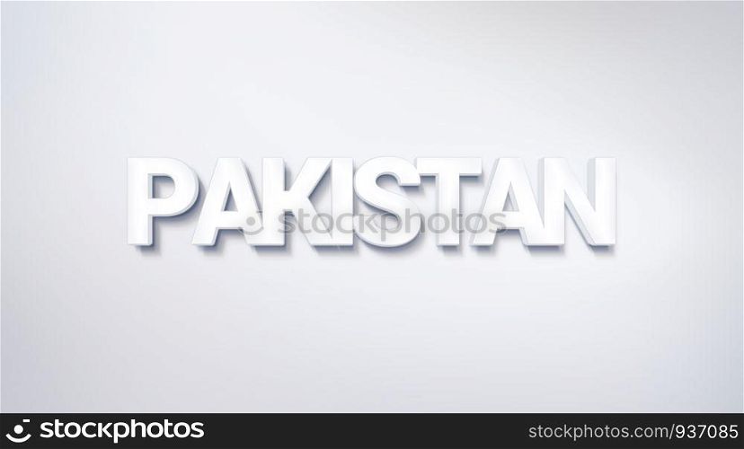 Pakistan, text design. calligraphy. Typography poster. Usable as Wallpaper background
