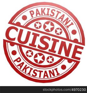 Pakistani cuisine stamp