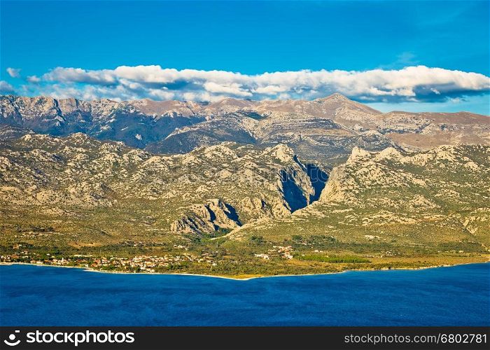 Paklenica canyon National park view on Velebit mountain in Croatia