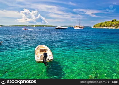 Paklinski Islands famous yachting and sailing destination near Hvar in Dalmatia, Croatia