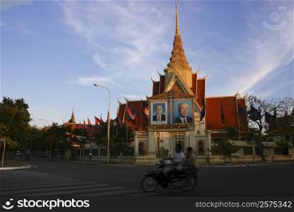 Palace at the roadside, Royal Palace, Phnom Penh, Cambodia