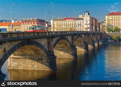 Palacky Bridge in Prague (Czech Republic)