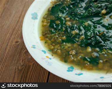 Palak Moong Dal - Indian dish with spinach and moong dal
