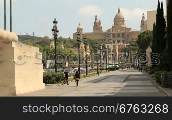 Palau Nacional am Stadtberg Montjunc, in Barcelona