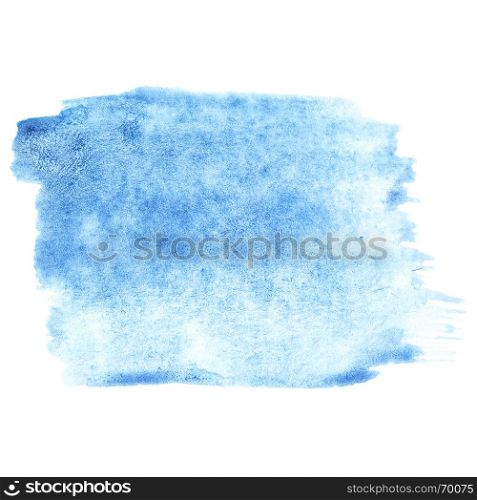 Pale blue watercolor stroke - abstract background and space for your own text