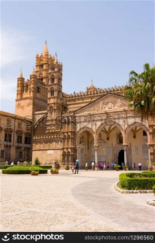 Palermo Cathedral is the church of the archdiocese. Sicily, Italy.