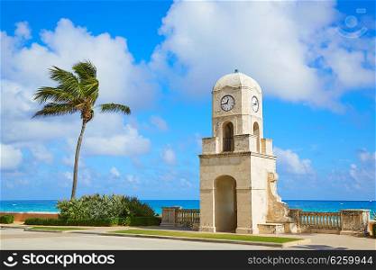 Palm Beach Worth Avenue clock tower Florida USA