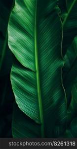 Palm leaf background. Illustration Generative AI 