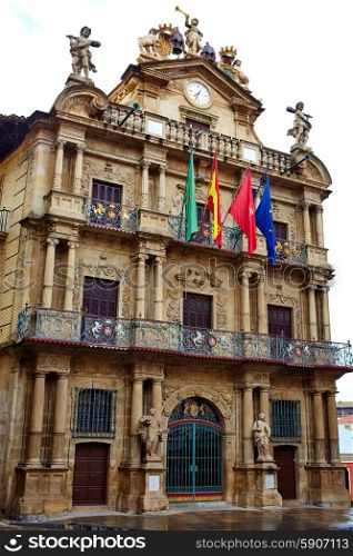 Pamplona Navarra Ayuntamiento city Hall square way of Saint James