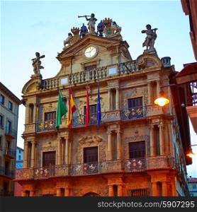 Pamplona Navarra Ayuntamiento city Hall square way of Saint James