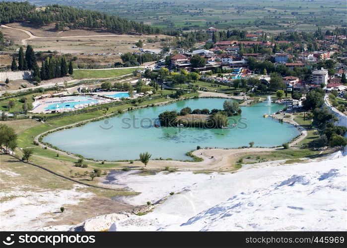 Pamukkale, natural site in Denizli Province in southwestern Turkey