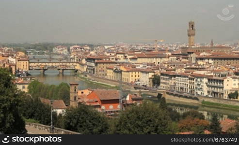 Pan from old bridge to the Cathedral