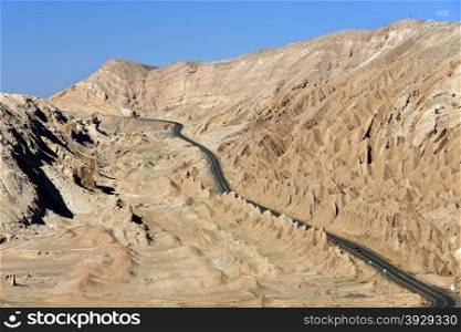 Pan Pacific Highway through the Valley of the Dead in the Atacama Desert in northern Chile